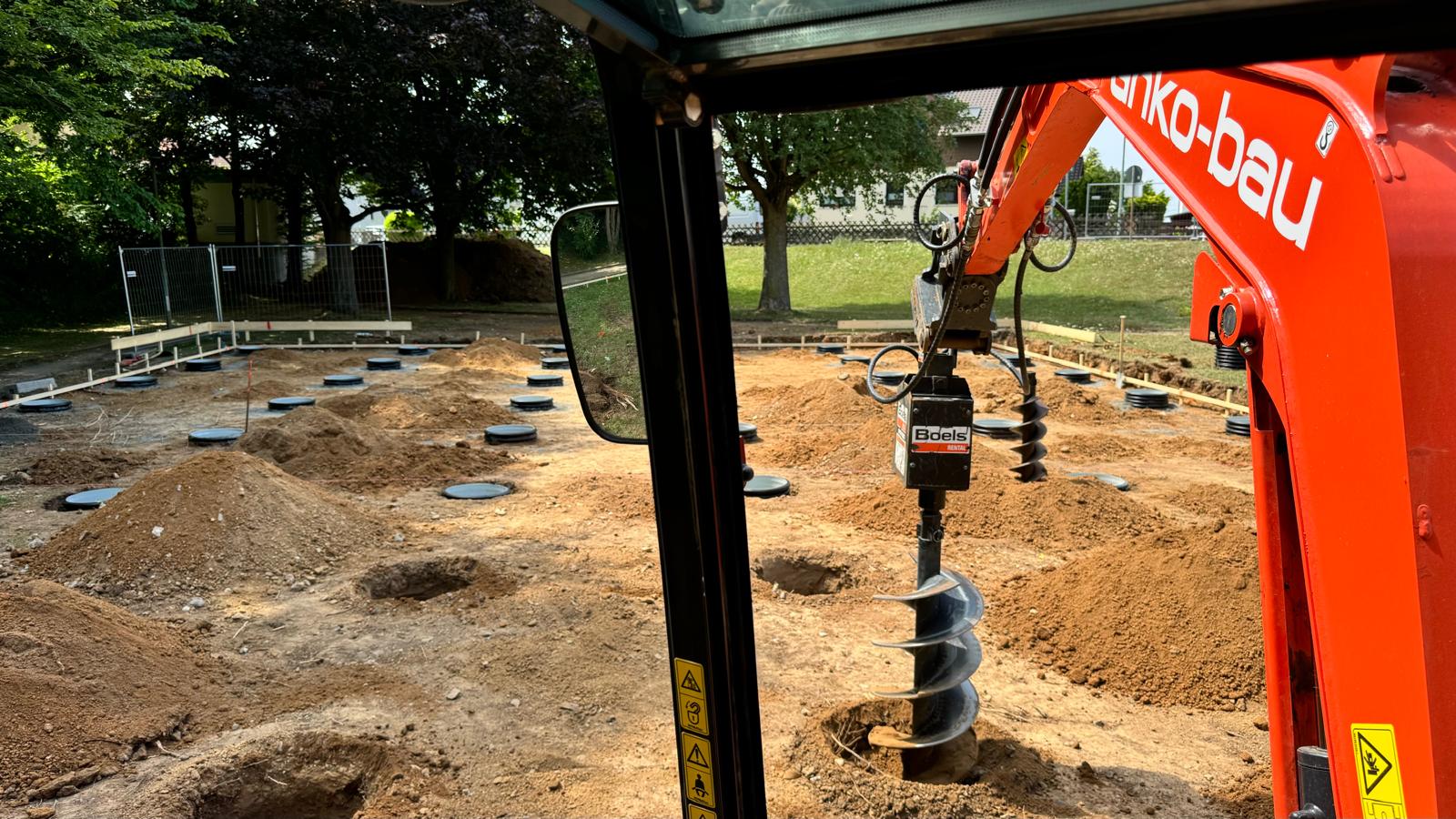 Bau eines temporären Kindergartens – Rendel