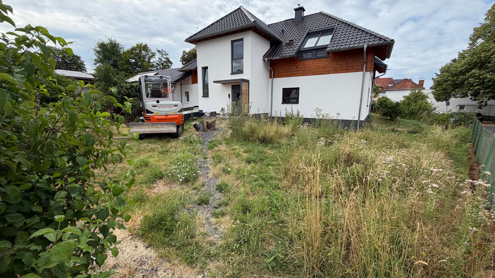 Garten vor der Umgestaltung